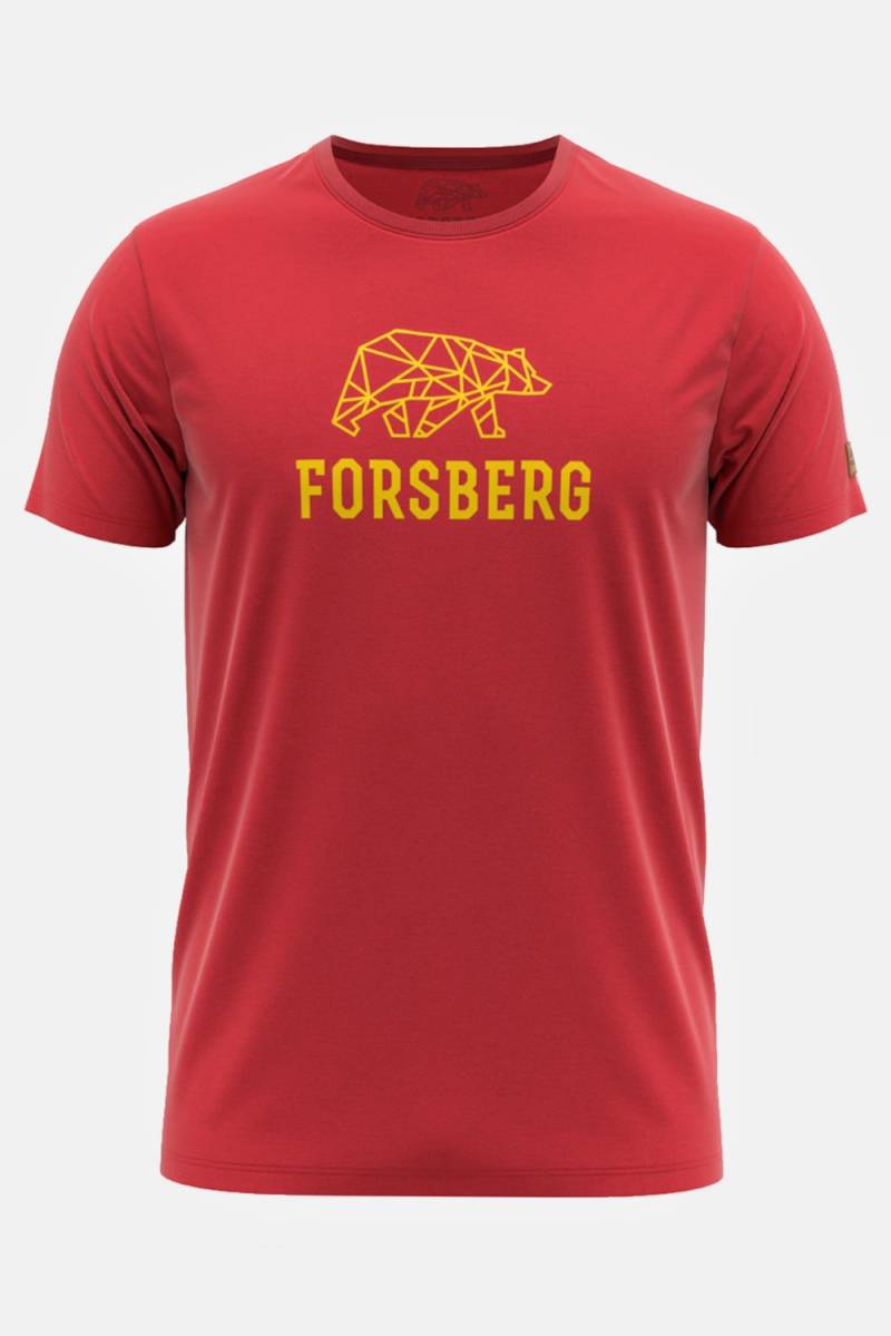 Große Größen FORSBERG Skogson T-Shirt, Herren, rot, Größe: XXL, Baumwolle, Forsberg von Forsberg