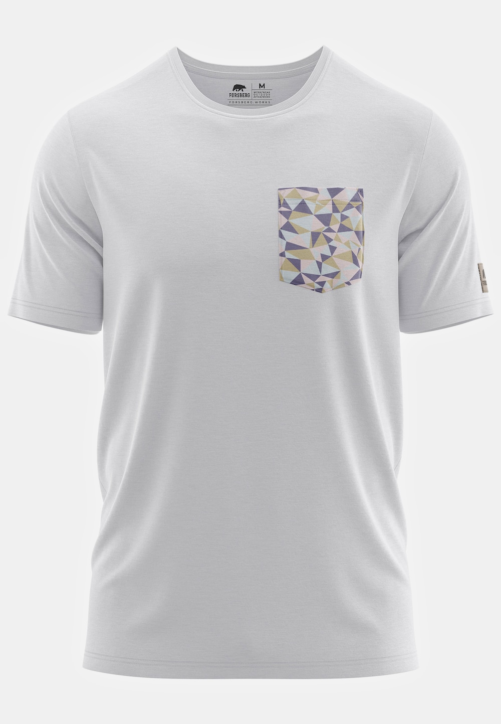 Große Größen FORSBERG Svensson II T-Shirt mit Brusttasche, Herren, weiß, Größe: 3XL, Baumwolle, Forsberg von Forsberg
