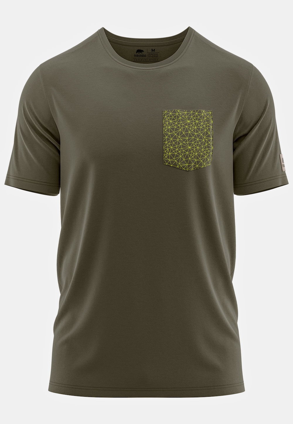 Große Größen FORSBERG Svensson T-Shirt mit Brusttasche, Herren, braun, Größe: 4XL, Baumwolle, Forsberg von Forsberg