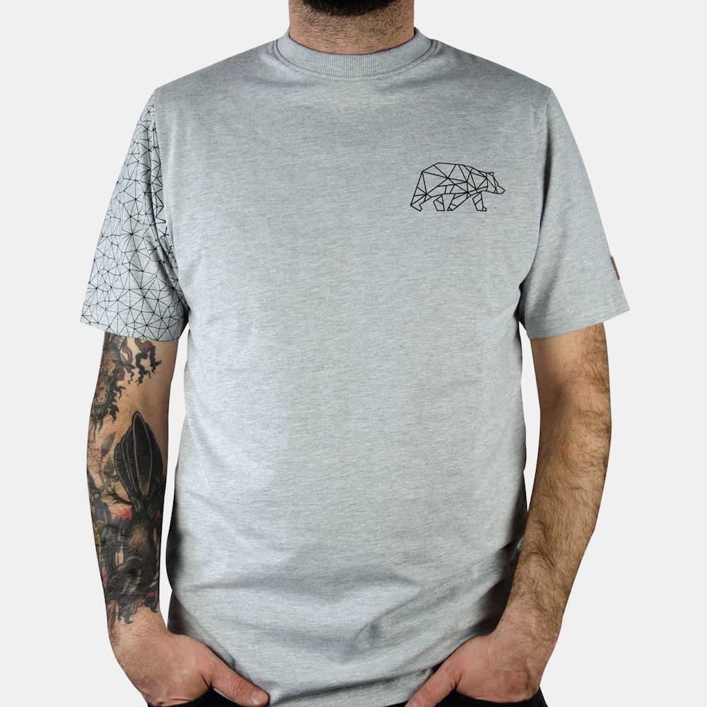 Große Größen FORSBERG T-Shirt mit Brustlogo THYRISON hellgrau melange, Herren, grau, Größe: 4XL, Baumwolle, Forsberg von Forsberg