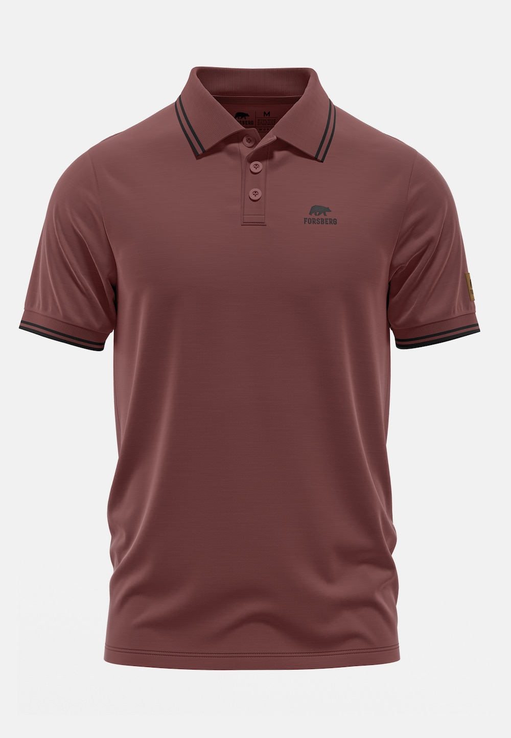 Große Größen Formstabiles Poloshirt, Herren, braun, Größe: XL, Baumwolle, Forsberg von Forsberg