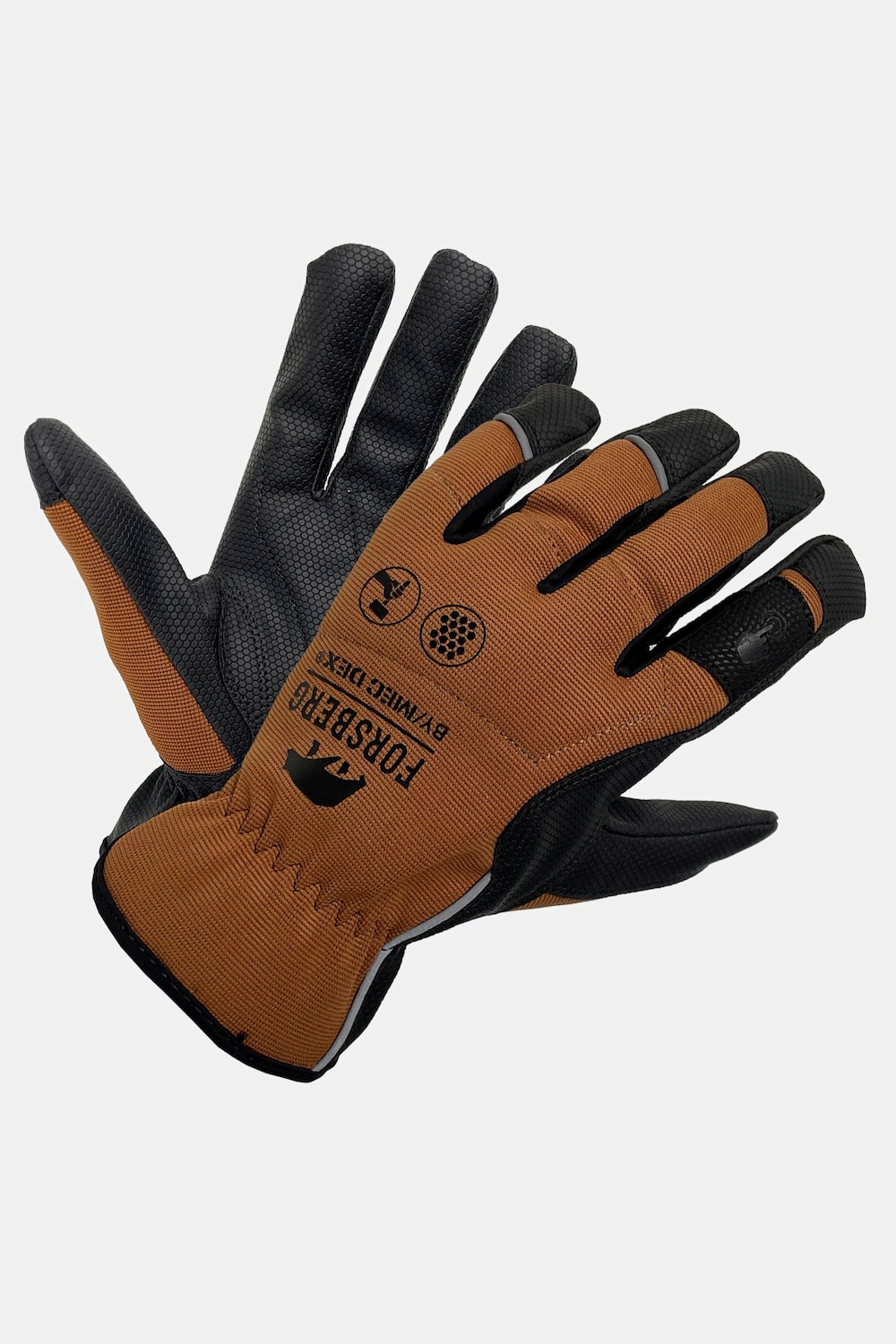 Große Größen Hanska Grepp rutschfeste Montagehandschuhe, Herren, schwarz, Größe: XL, Synthetische Fasern/Polyester, Forsberg von Forsberg