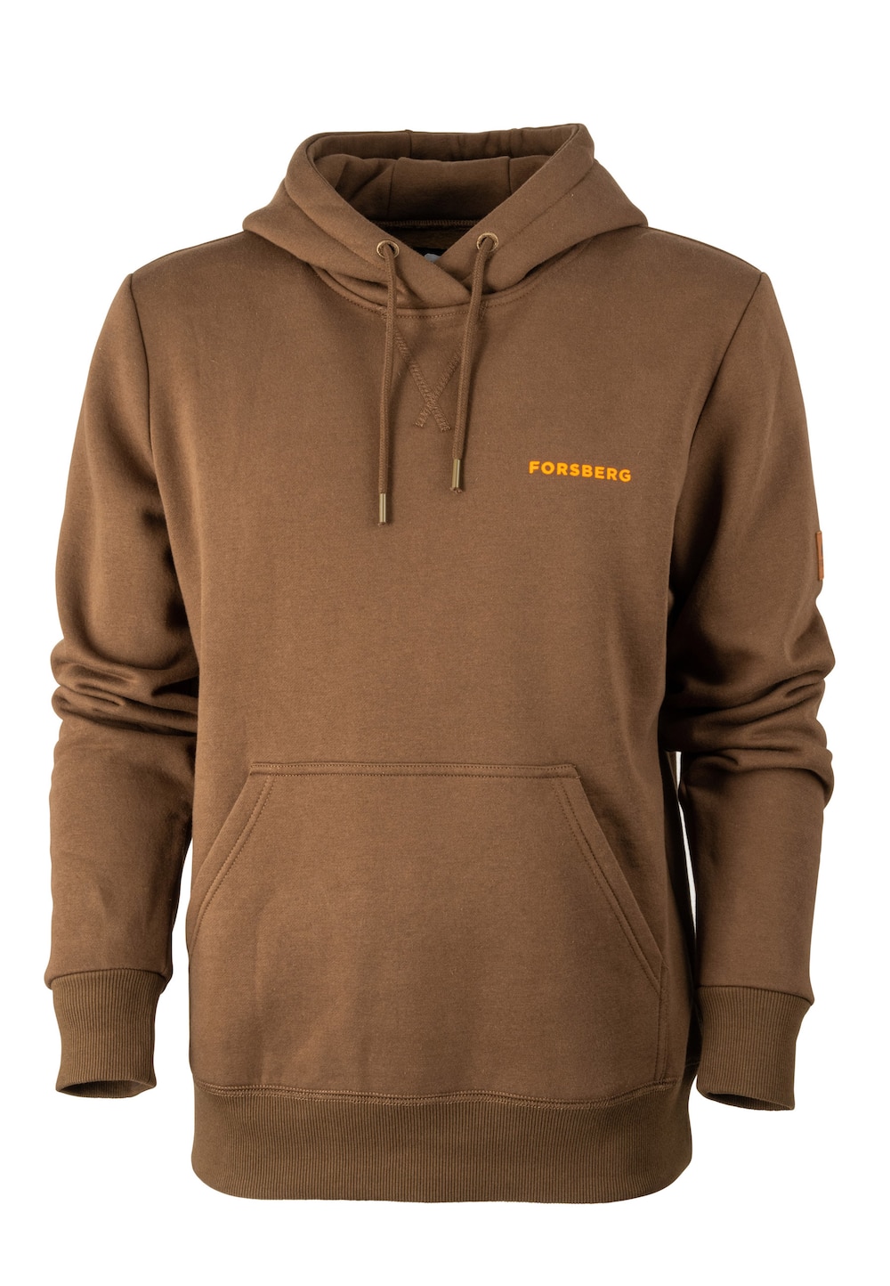 Große Größen Hoodie mit Backprint, Herren, braun, Größe: 4XL, Baumwolle/Polyester, Forsberg von Forsberg