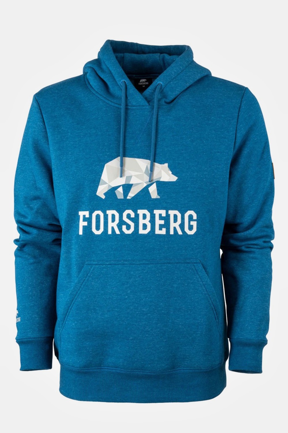 Große Größen Hoodie mit Forsbär Logo, Herren, türkis, Größe: L, Baumwolle/Polyester, Forsberg von Forsberg