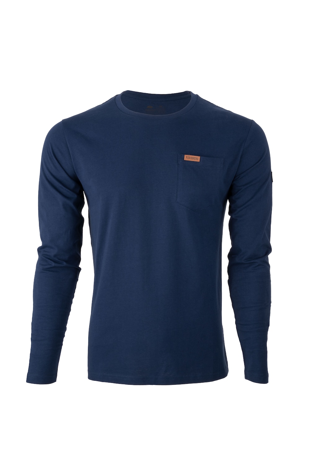 Große Größen Longsleeve mit Brusttasche, Herren, blau, Größe: L, Baumwolle/Polyester, Forsberg von Forsberg