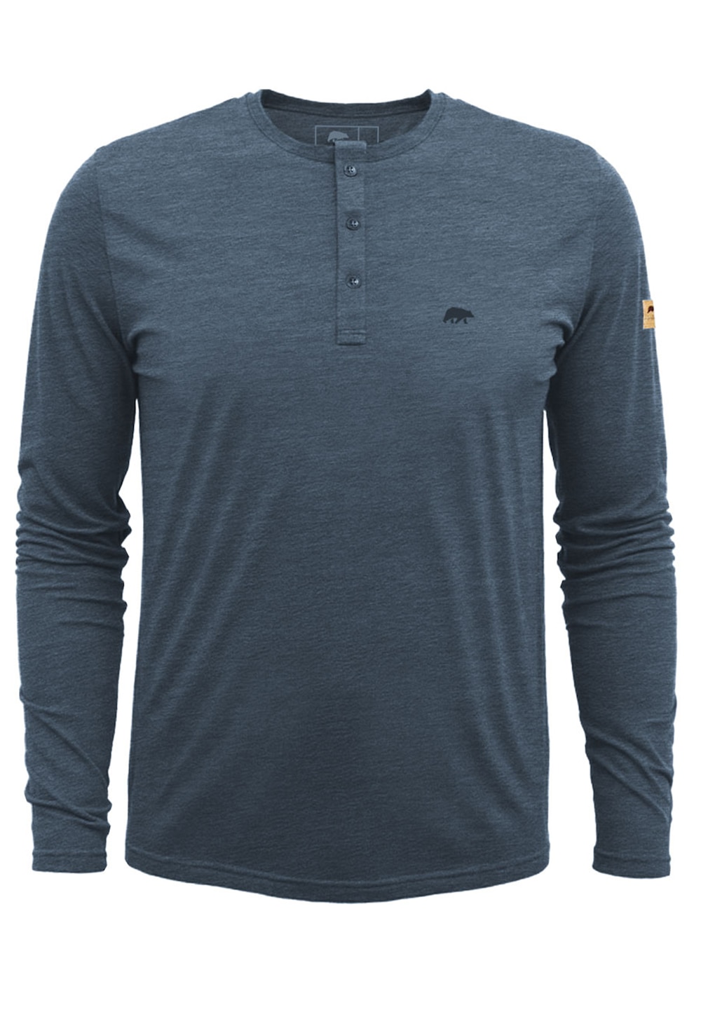 Große Größen Longsleeve mit Knopfleiste, Herren, blau, Größe: 4XL, Baumwolle/Polyester, Forsberg von Forsberg