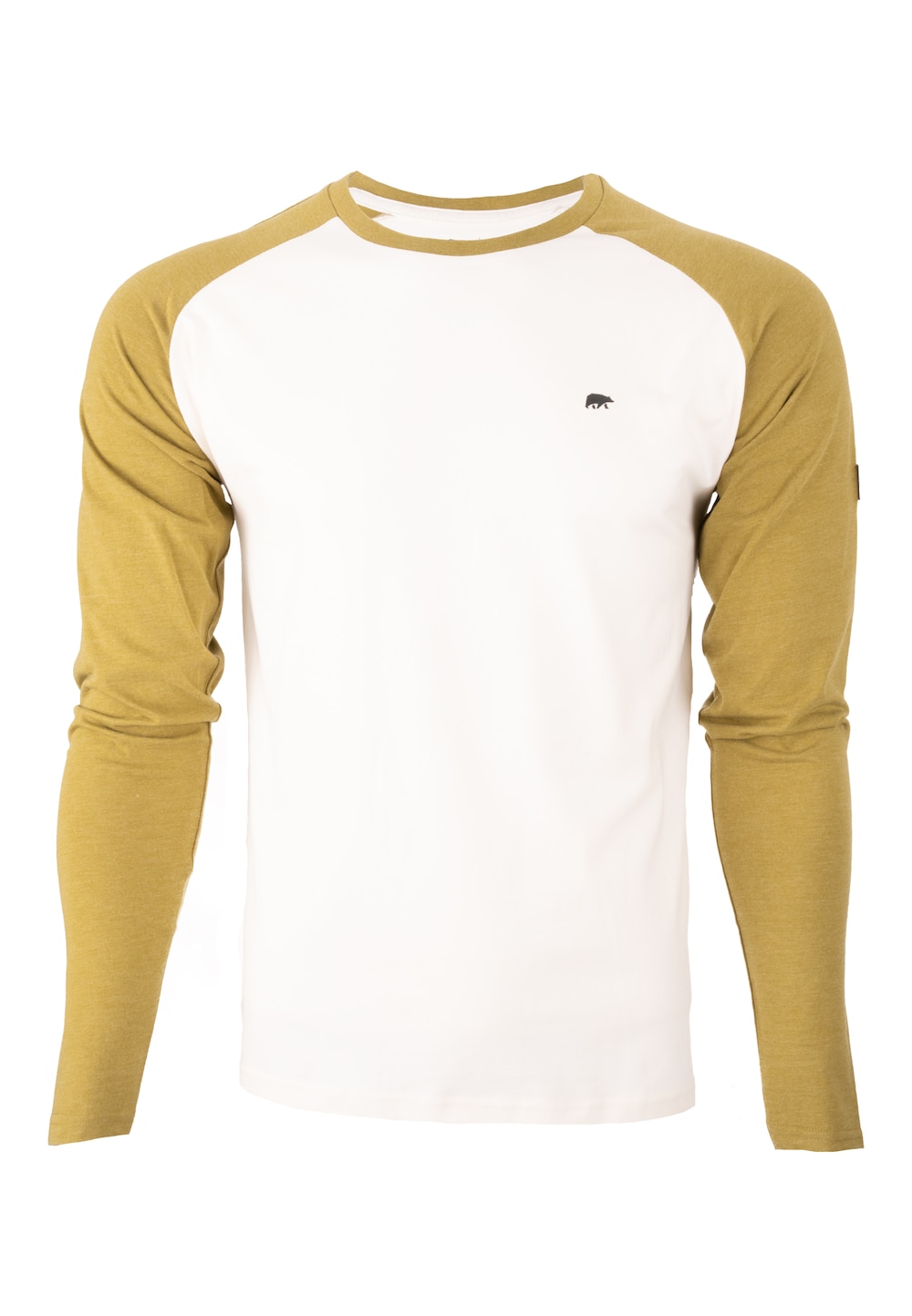 Große Größen Longsleeve mit kleinem Gummi-Patch, Herren, braun, Größe: 3XL, Baumwolle, Forsberg von Forsberg