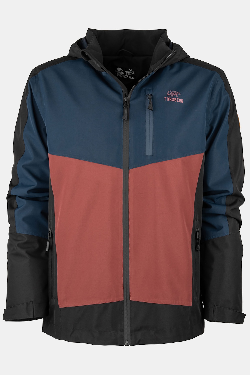 Große Größen Petrusk Wetterschutzjacke, Herren, braun, Größe: XL, Polyester, Forsberg von Forsberg