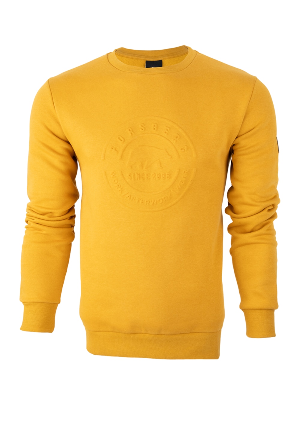 Große Größen Sweatshirt mit 3D Logo, Herren, orange, Größe: XXL, Baumwolle/Polyester, Forsberg von Forsberg