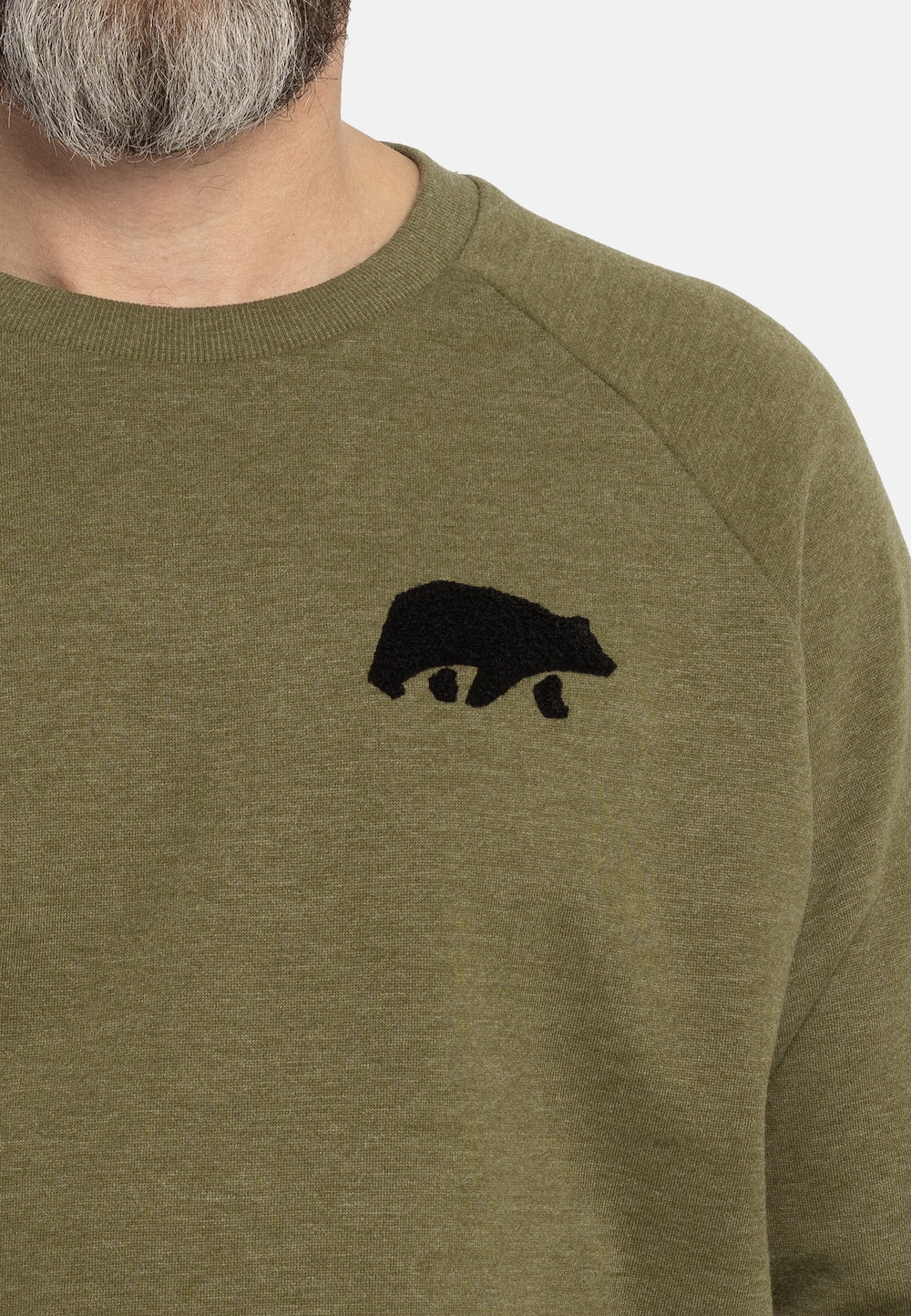 Große Größen Sweatshirt mit Frottee Logo, Herren, grün, Größe: XXL, Baumwolle/Polyester, Forsberg von Forsberg