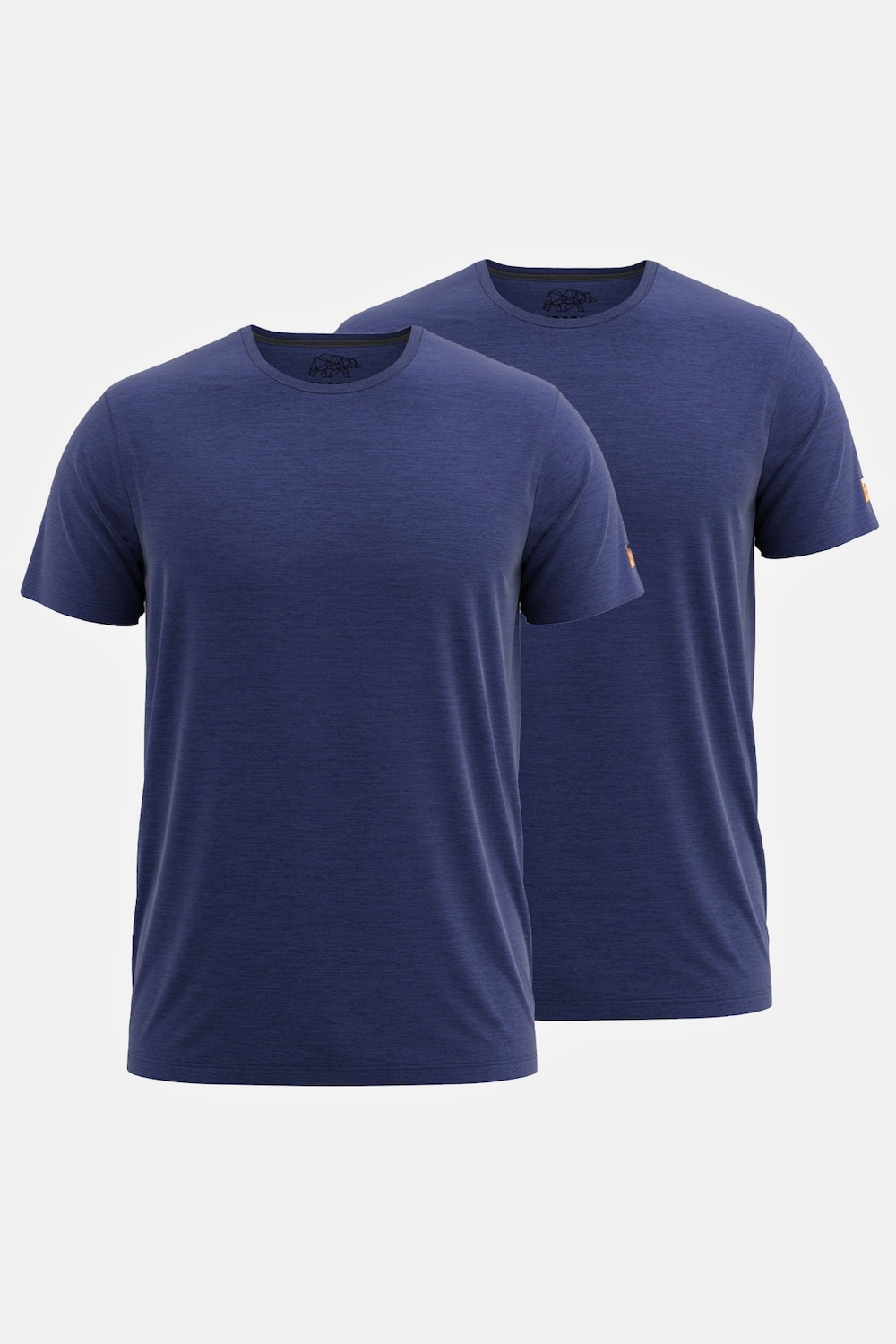 Große Größen T-Shirt 1/2 Doppelpack, Herren, blau, Größe: XL, Baumwolle/Polyester, Forsberg von Forsberg