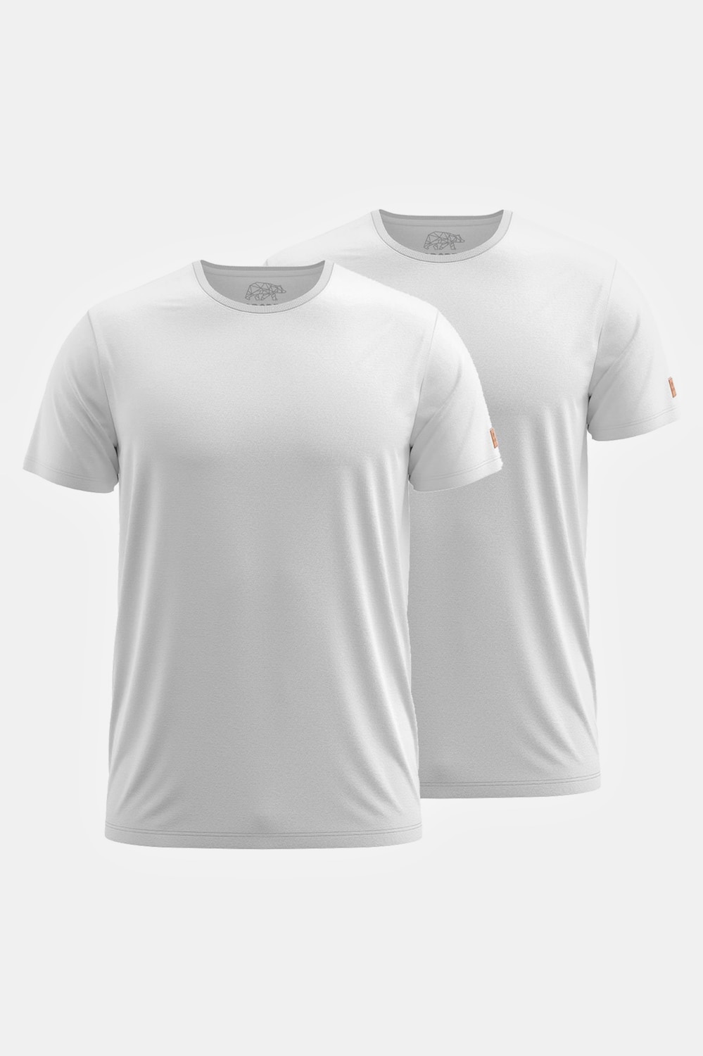 Große Größen T-Shirt 1/2 Doppelpack, Herren, weiß, Größe: 4XL, Baumwolle/Polyester, Forsberg von Forsberg