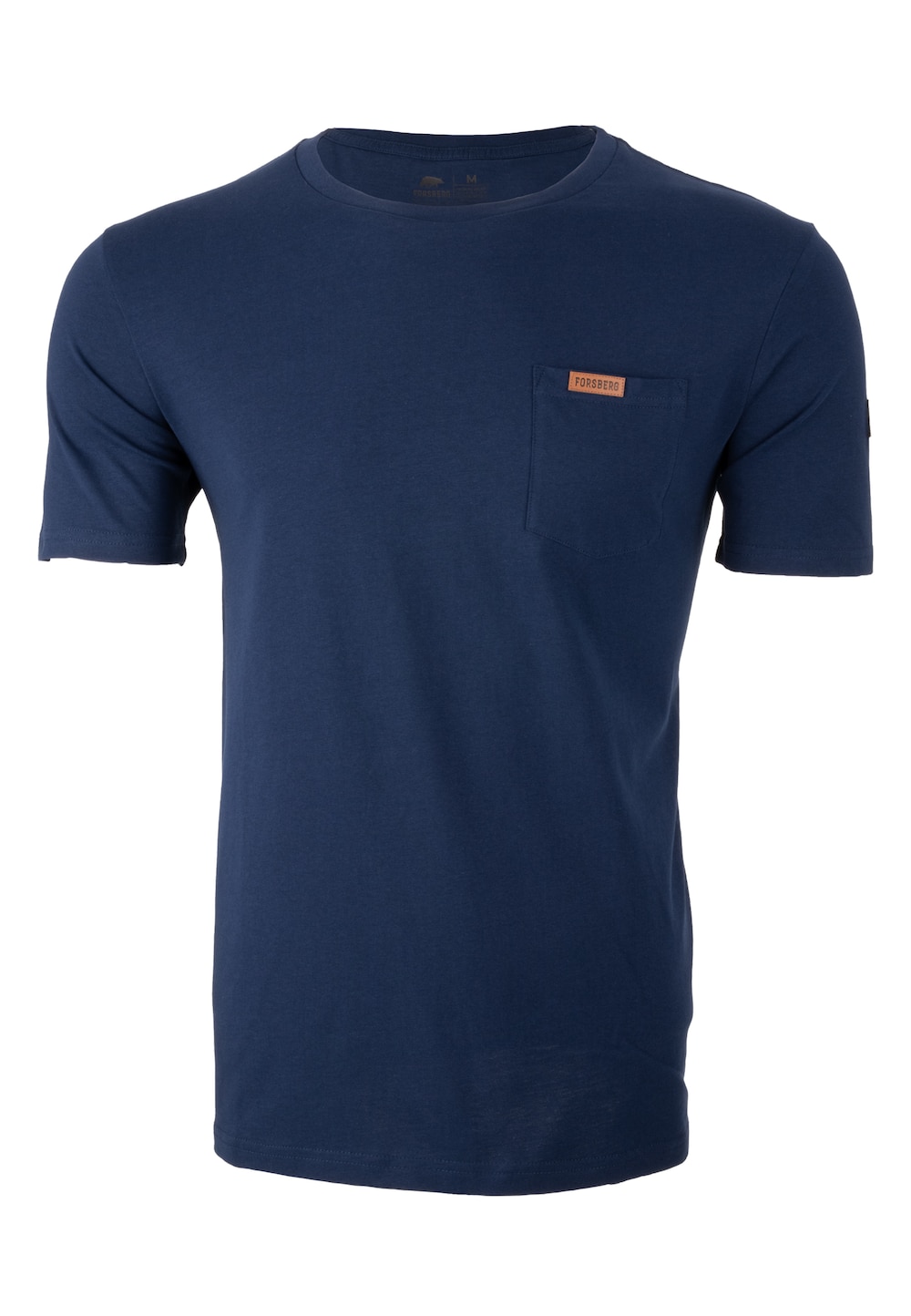 Große Größen T-Shirt mit Brusttasche, Herren, blau, Größe: L, Baumwolle/Polyester, Forsberg von Forsberg