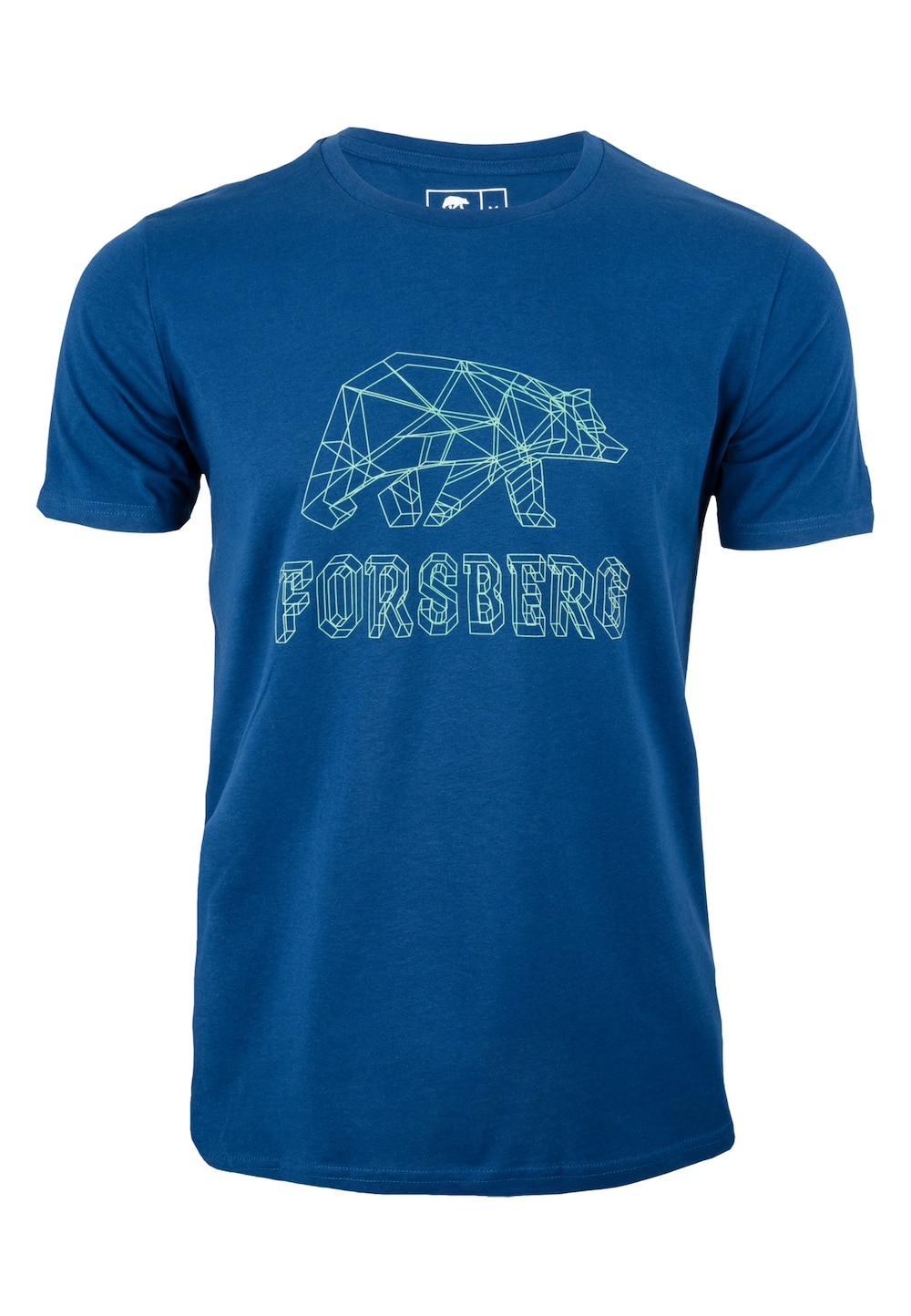 Große Größen T-Shirt mit Dimensions-Logo, Herren, blau, Größe: XXL, Baumwolle, Forsberg von Forsberg