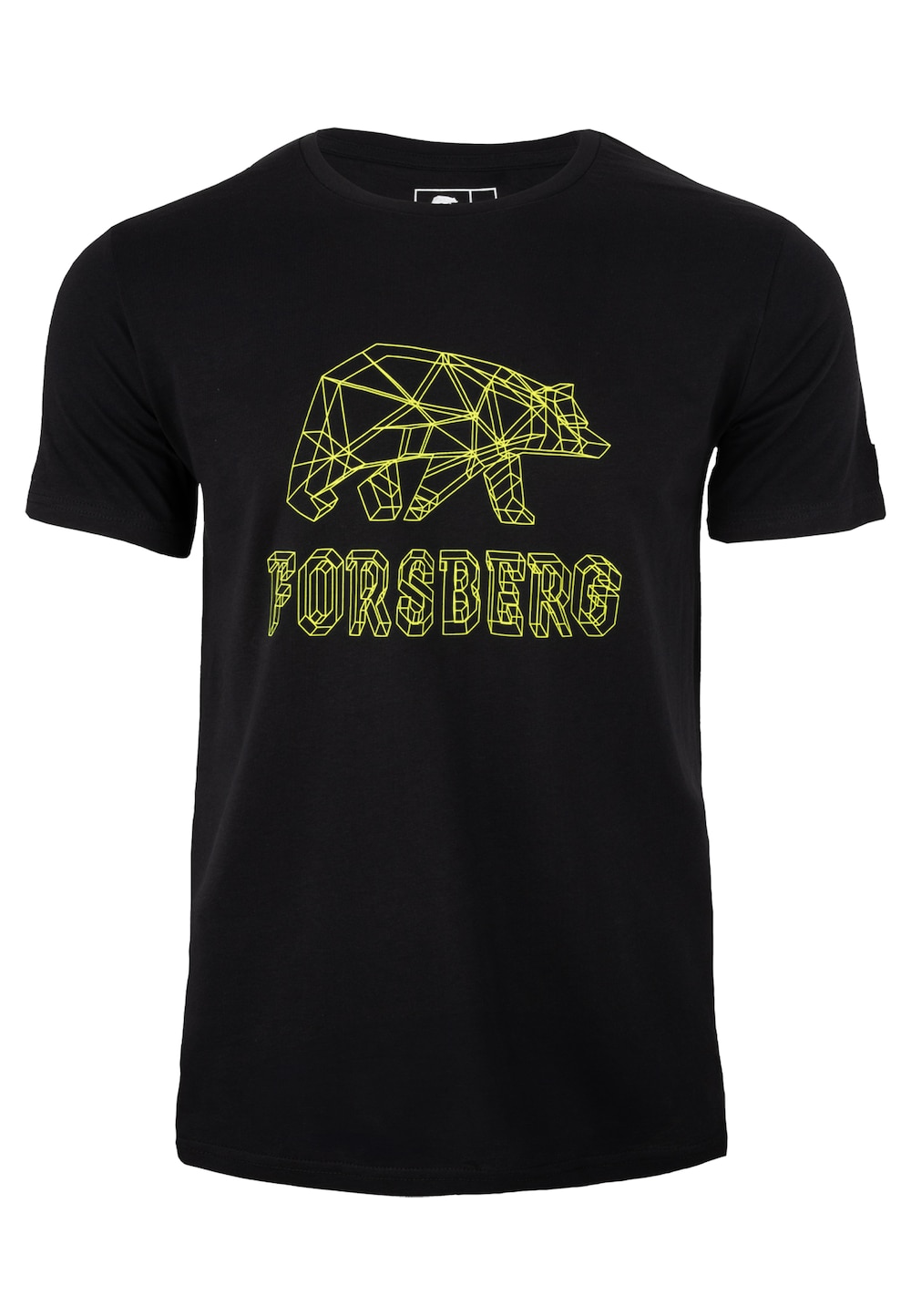 Große Größen T-Shirt mit Dimensions-Logo, Herren, schwarz, Größe: XL, Baumwolle, Forsberg von Forsberg