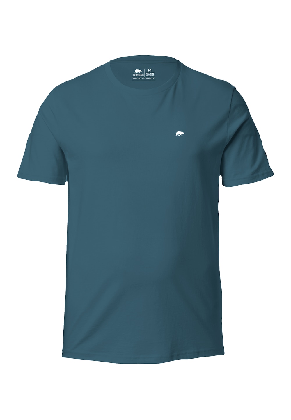 Große Größen T-Shirt mit Gummi Patch, Herren, blau, Größe: 4XL, Baumwolle, Forsberg von Forsberg