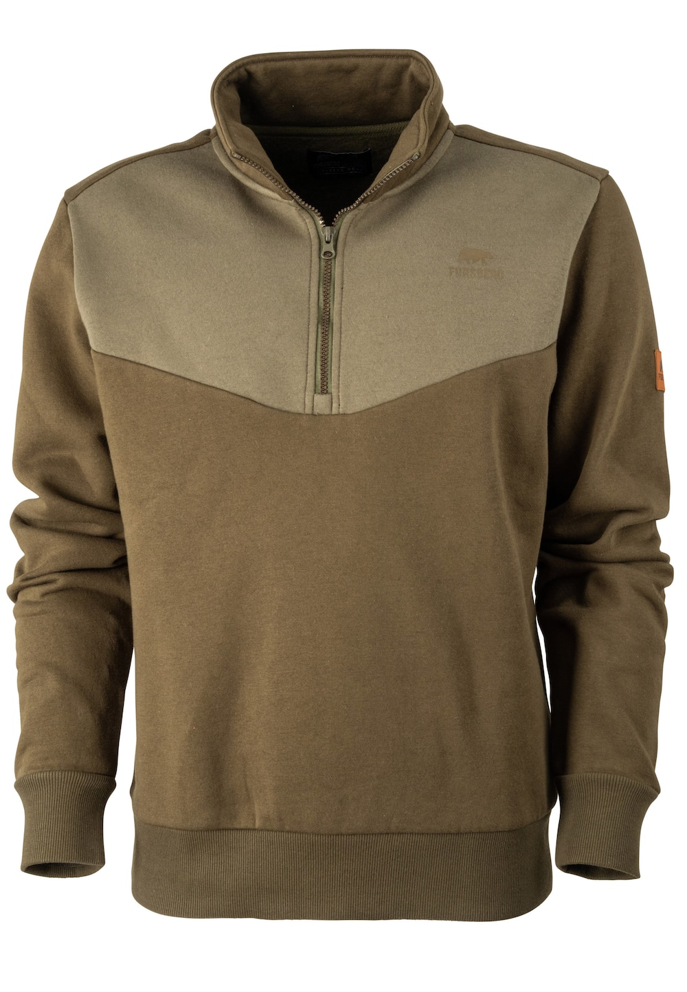 Große Größen Tureson Zip Sweatshirt, Herren, braun, Größe: L, Baumwolle/Polyester, Forsberg von Forsberg