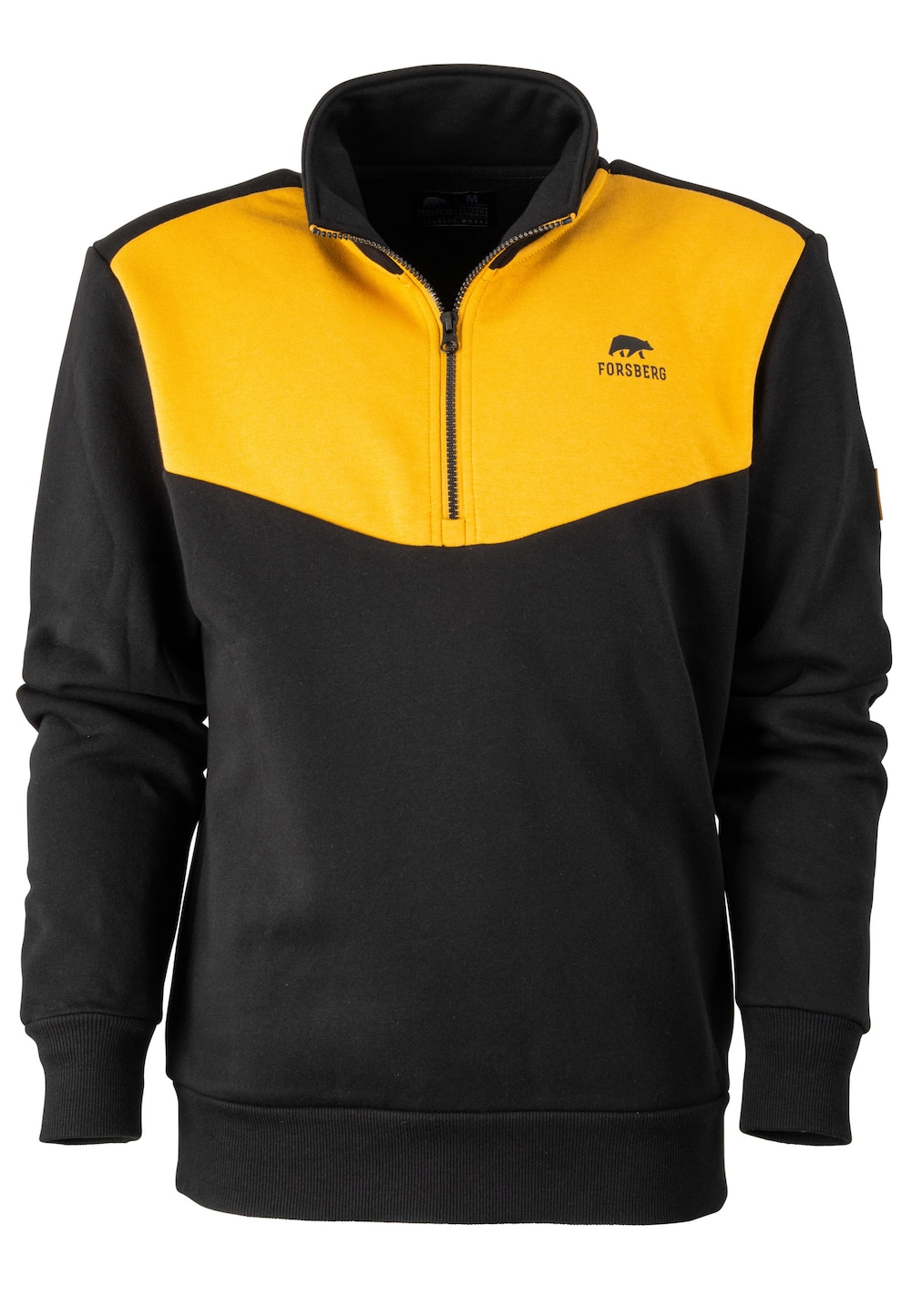 Große Größen Tureson Zip Sweatshirt, Herren, schwarz, Größe: XXL, Baumwolle/Polyester, Forsberg von Forsberg