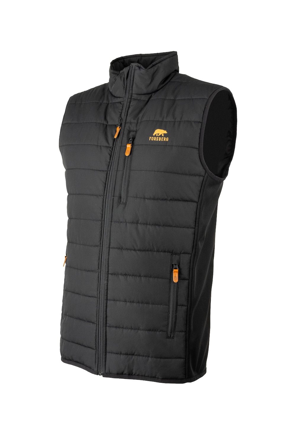 Große Größen Weste Skrovva III, Herren, schwarz, Größe: L, Polyester, Forsberg von Forsberg