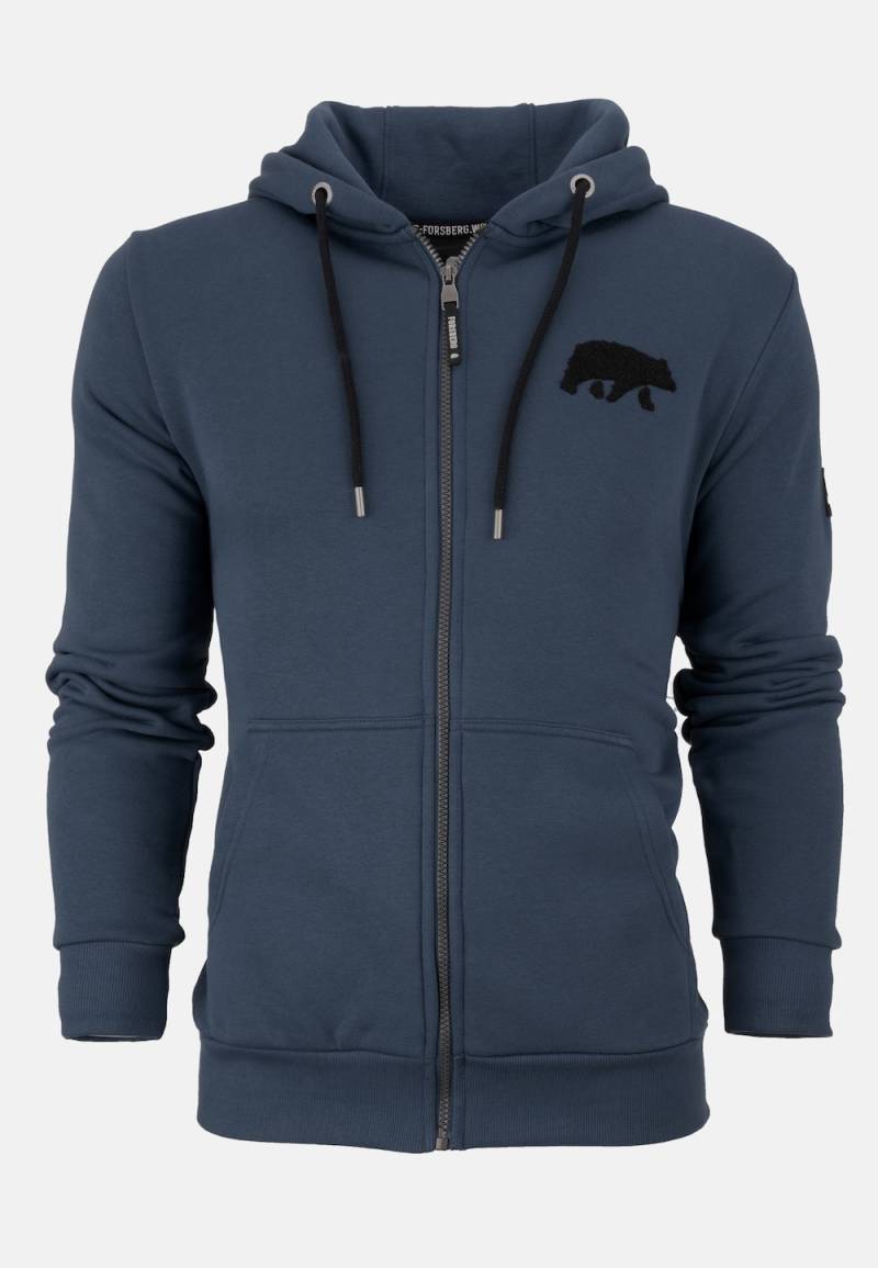 Große Größen Zip Hoodie mit Frottee Logo, Herren, blau, Größe: 4XL, Baumwolle/Polyester, Forsberg Große Größen Zip Hoodie mit Frottee Logo, Herren, blau, Größe: 4XL, Baumwolle/Polyester, Forsberg von Forsberg