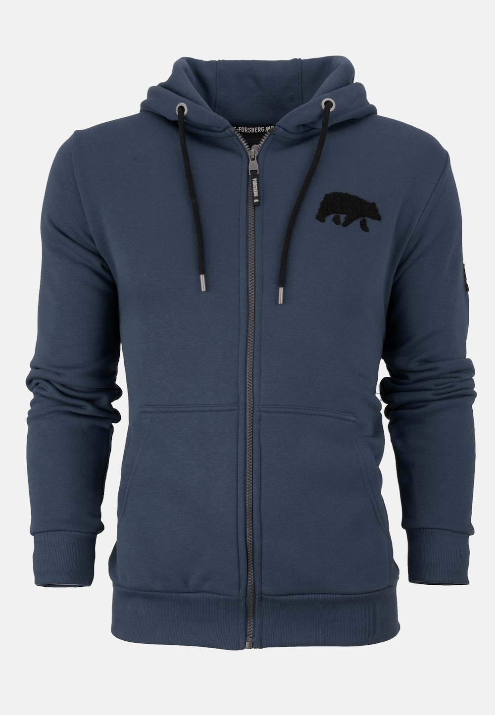 Große Größen Zip Hoodie mit Frottee Logo, Herren, blau, Größe: L, Baumwolle/Polyester, Forsberg Große Größen Zip Hoodie mit Frottee Logo, Herren, blau, Größe: L, Baumwolle/Polyester, Forsberg von Forsberg