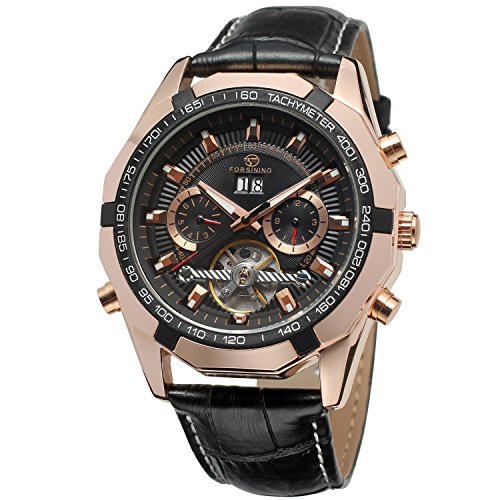 FORSINING Men's Automatic Calendar Tourbillon Wrist Watch FSG340M3T3 FORSINING Men's Automatic Calendar Tourbillon Wrist Watch FSG340M3T3 von FORSINING