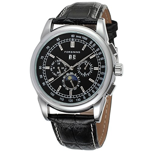 FORSINING Men's Automatic Movement Moon Phase Display Luxury Wrist Watch FSG319M3S1 von FORSINING