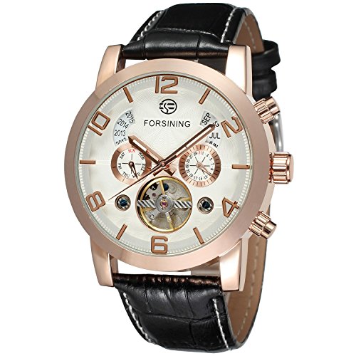 FORSINING Men's Automatic Tourbillon Genuine Leather Brand Wrist Watch FSG165M3G1 FORSINING Men's Automatic Tourbillon Genuine Leather Brand Wrist Watch FSG165M3G1 von FORSINING
