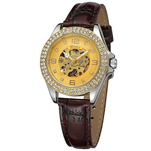 FORSINING Men's Automatic-self-Wind Tourbillon Leather Strap Watch FSG9411M3R1 von FORSINING