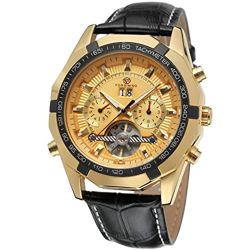 FORSINING Men's Fantastic Automatic Tourbillon Wrist Watch FSG340M3T7 von FORSINING