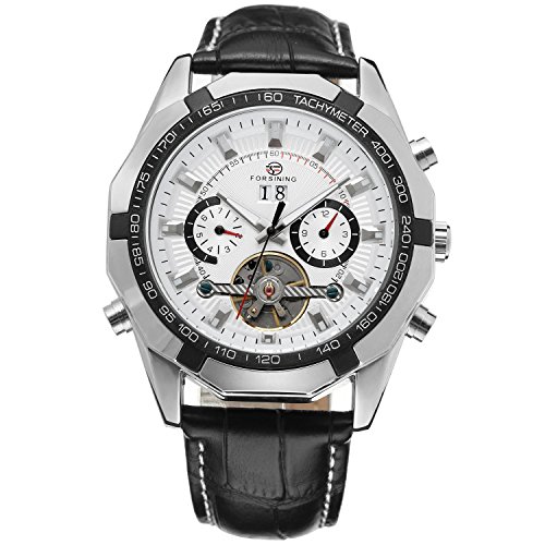 FORSINING Men's Vintage Automatic Tourbillon Wrist Watch FSG340M3T2 von FORSINING