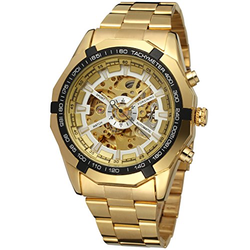 FORSINING Men's Automatic Analog Stainless Steel Bracelet Antique Round Watch FSG8042M4G2 von FORSINING