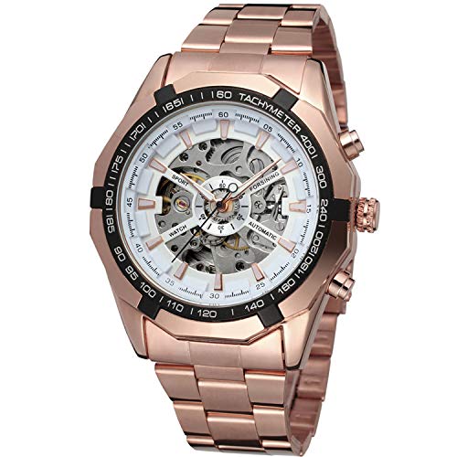 FORSINING Men's Automatic Analog Stainless Steel Bracelet Antique Round Watch FSG8042M4R1 von FORSINING