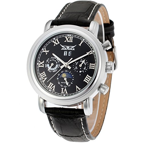 FORSINING Mens Luxury Automatic Day-Night Calendar Wrist Watch JAG349M3S2 von FORSINING