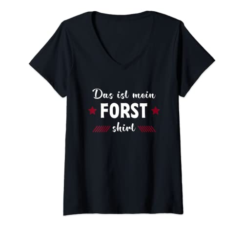 Damen Forstwirt - Forst T-Shirt mit V-Ausschnitt von Forstwirt - Forst