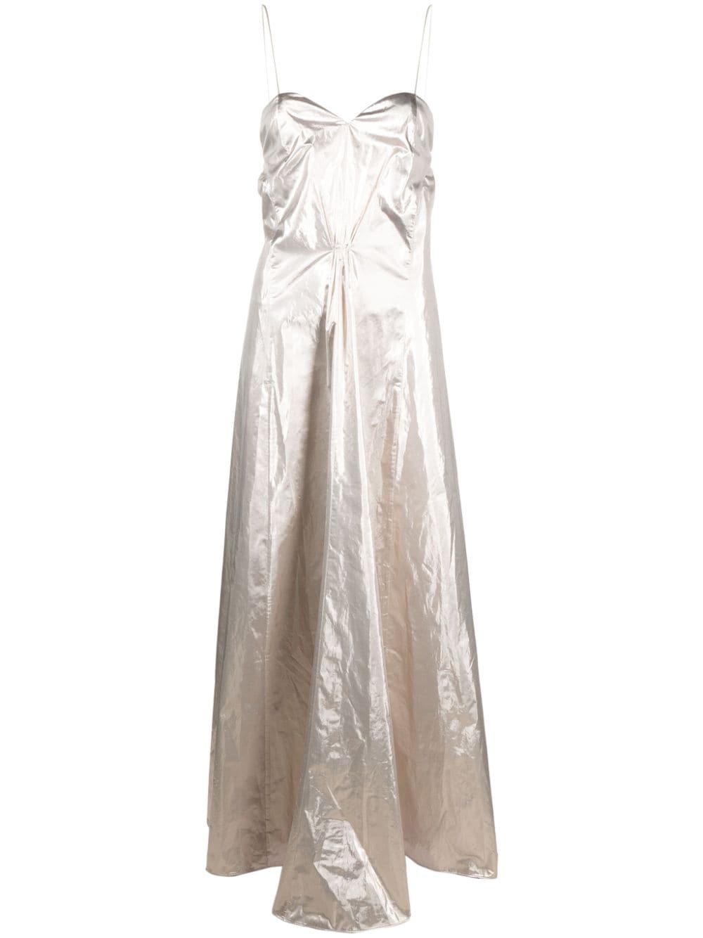 Forte Forte Abendkleid mit Herzausschnitt - Silber von Forte Forte