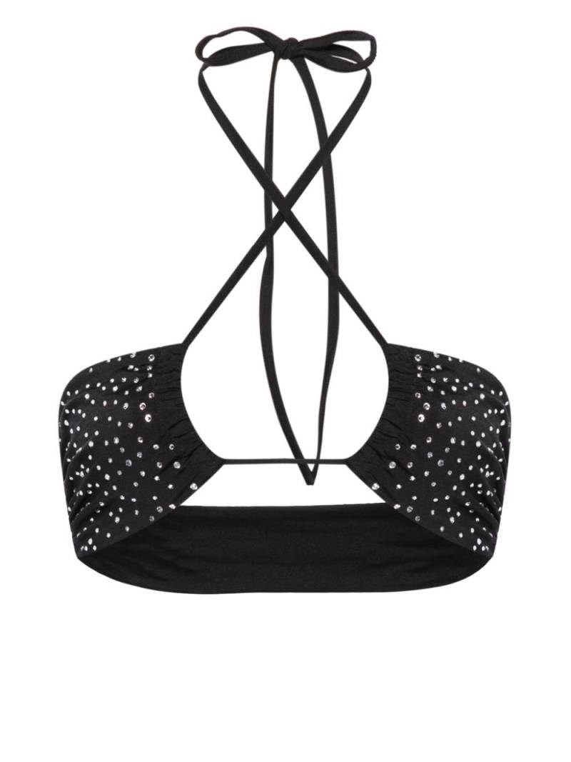 Forte Forte Bikinioberteil mit Strass - Schwarz von Forte Forte