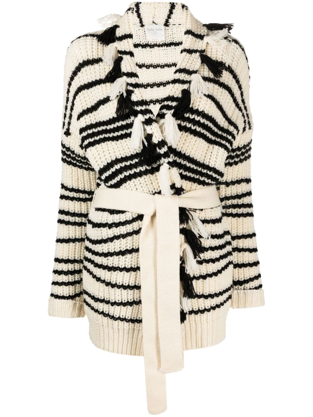 Forte Forte Cardigan mit Bindegürtel - Weiß von Forte Forte