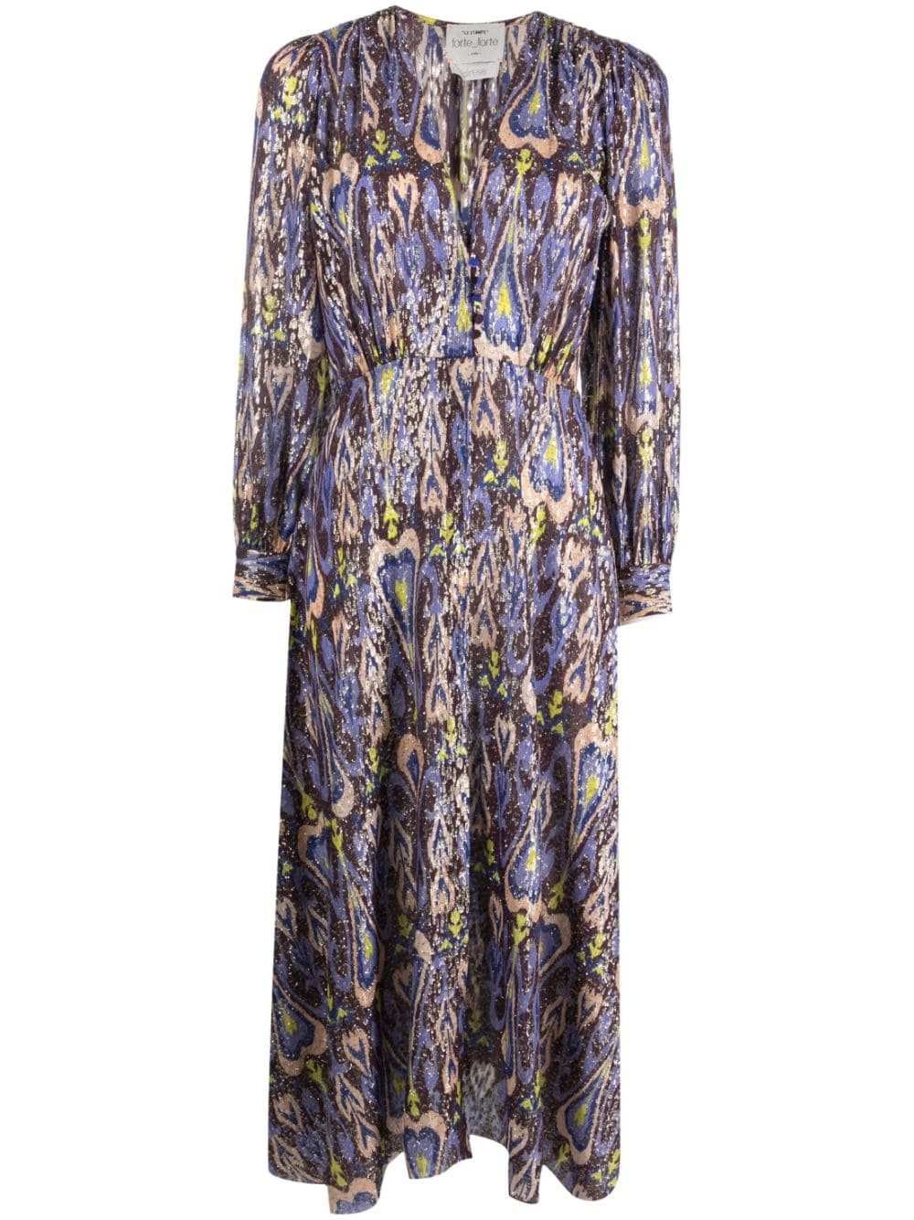 Forte Forte Maxikleid mit Blumen-Print - Blau von Forte Forte