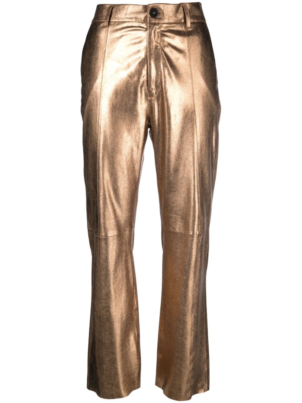 Forte Forte Tapered-Hose mit hohem Bund - Gold von Forte Forte