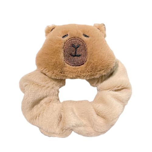 Haargummi Damen, 1 Pcs Capybara Haarspange Tier Haarschmuck, Capybara Haarklammern, Besonderes Haar Accessoires Set mit Haarreif, Pferdeschwanz Halter für Frauen und Mädchen von Fortivae