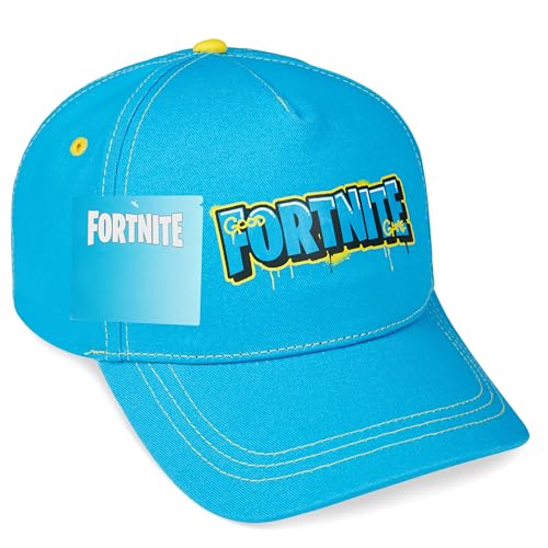 Fortnite Baseball Cap Kinder Jungen und Teens Basecap 100% Baumwolle Verstellbare Kappe Sport für Sommer Freizeit Urlaub Geschenke für Gamer (Blau) von Fortnite