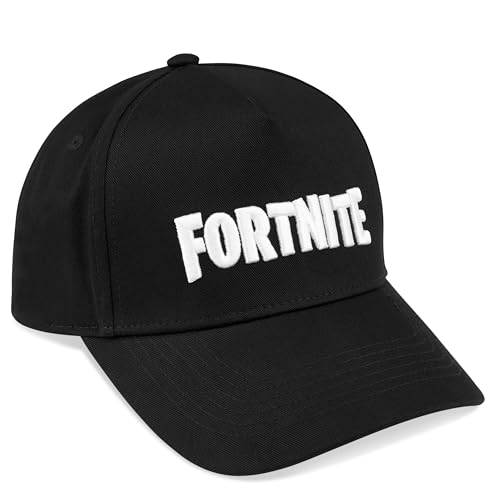 Fortnite Baseball Cap Kinder Jungen und Teens Basecap 100% Baumwolle Verstellbare Kappe Sport für Sommer Freizeit Urlaub Geschenke für Gamer (Schwarz) von Fortnite