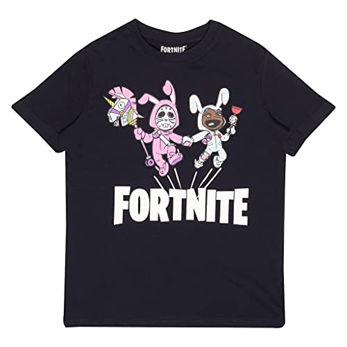 Fortnite Bunny Trouble T Shirt, Kinder, 128-182, Marine, Offizielle Handelsware von Fortnite