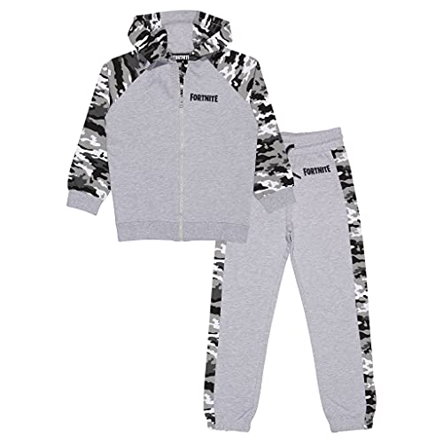 Fortnite Camo Emotes Jungen-Hoodie und Jogger-Set Grau meliert 14-15 Jahre von Fortnite