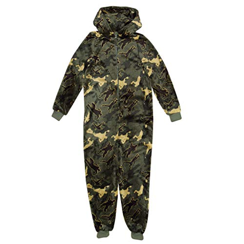 Fortnite Emotes Camo Junge Onesie Khaki 140 | Geschenkidee für Jungen, Loungewear, Gamer von Fortnite