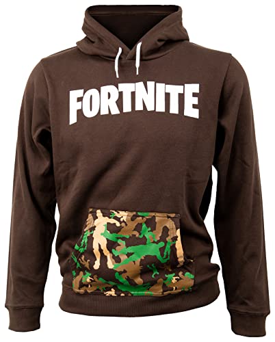 Fortnite Hoodie Kids Logo Brown 140cm von Fortnite