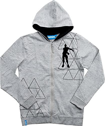 Fortnite Jungen Sweatjacke mit Kapuze Grau 164 von Fortnite