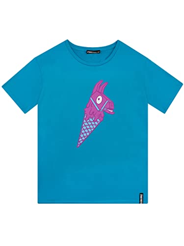 Fortnite Jungen T-Shirt ,164 (HerstellergröÃŸe: 14 - 15 Jahre/YXL),Blau von Fortnite