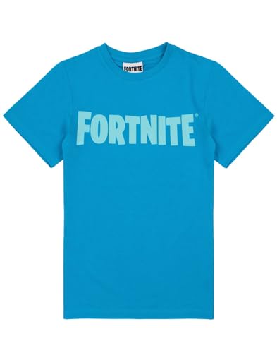 Fortnite Jungen T-Shirt Battle Royale Kinder Blaue oder Schwarze Kurzarmoberteil L von Fortnite